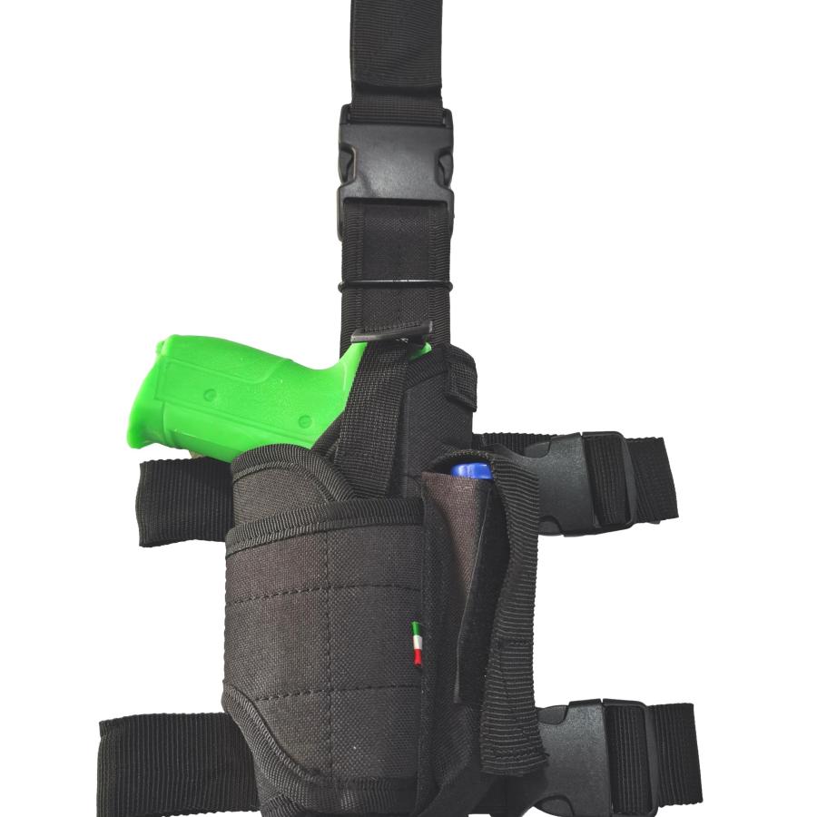 Piernera ajustable universal para arma corta