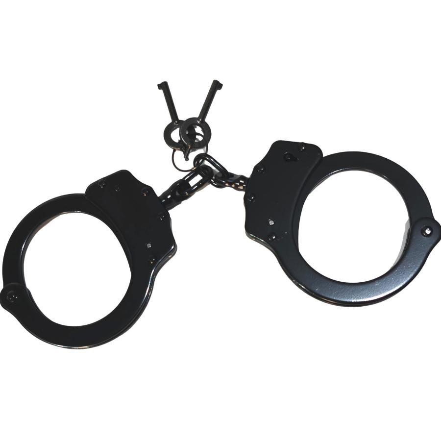 Esposas de acero con acabado negro mate