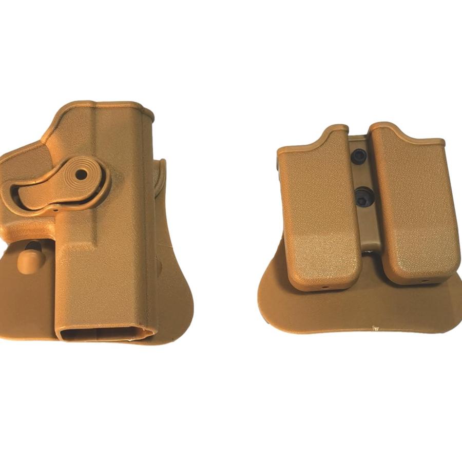 Combo Holster Para Glock 17/19 Para Arma Y Cargadores
