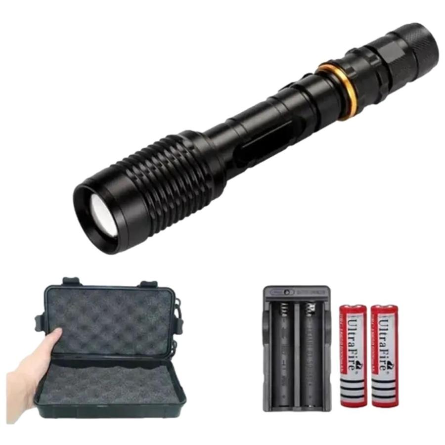 Lámpara táctica doble bateria