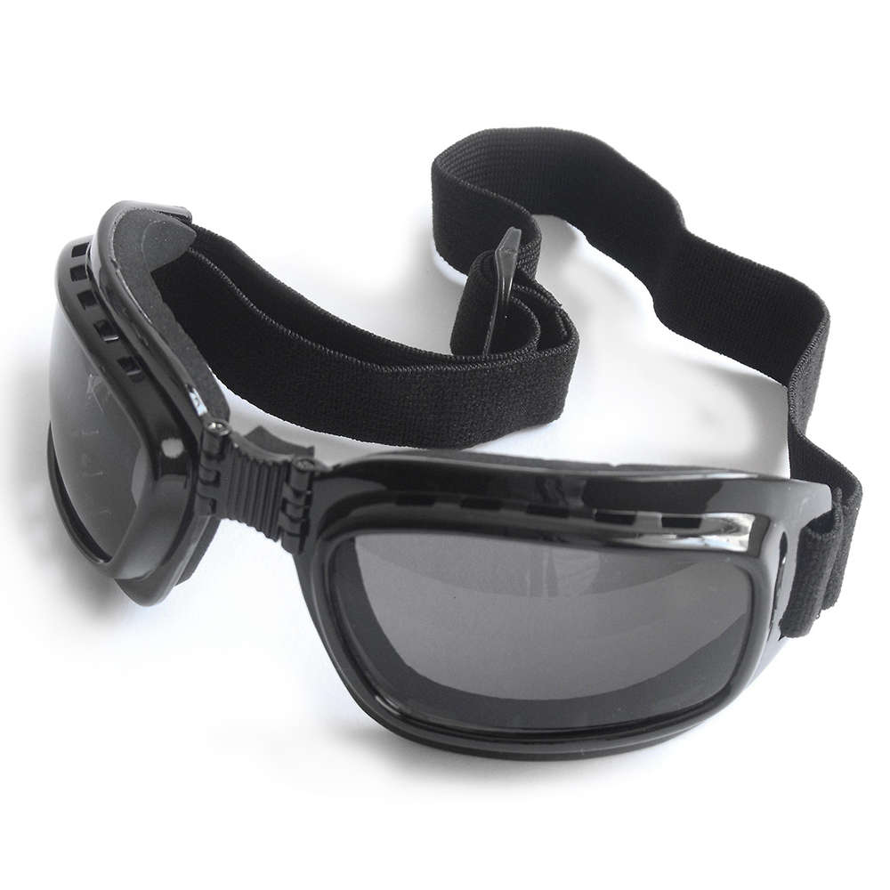 Lentes Wallis armazón plegable negro micas humo