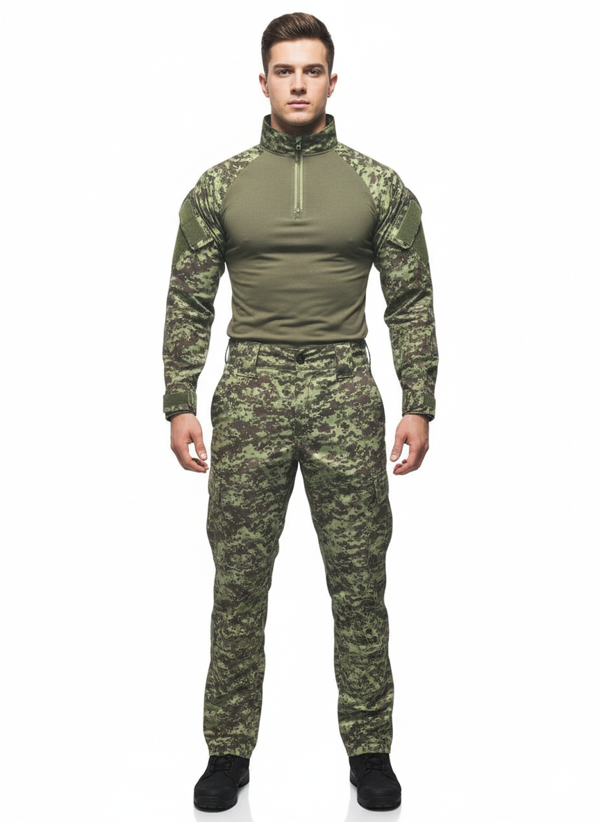 Uniforme táctico militar de camuflaje digital TCD