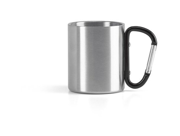 Vaso de aluminio con mosqueton