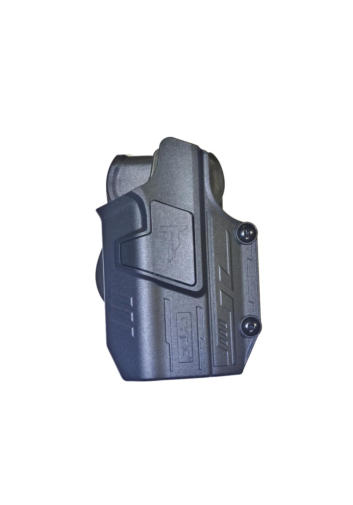 Holster universal Cytac con protector para lampara y laser de arma corta