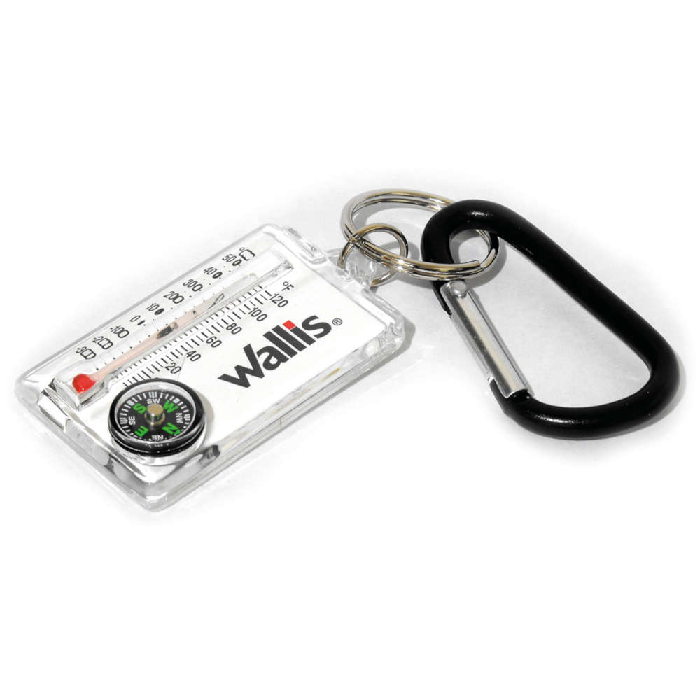 Brújula con térmometro y gancho