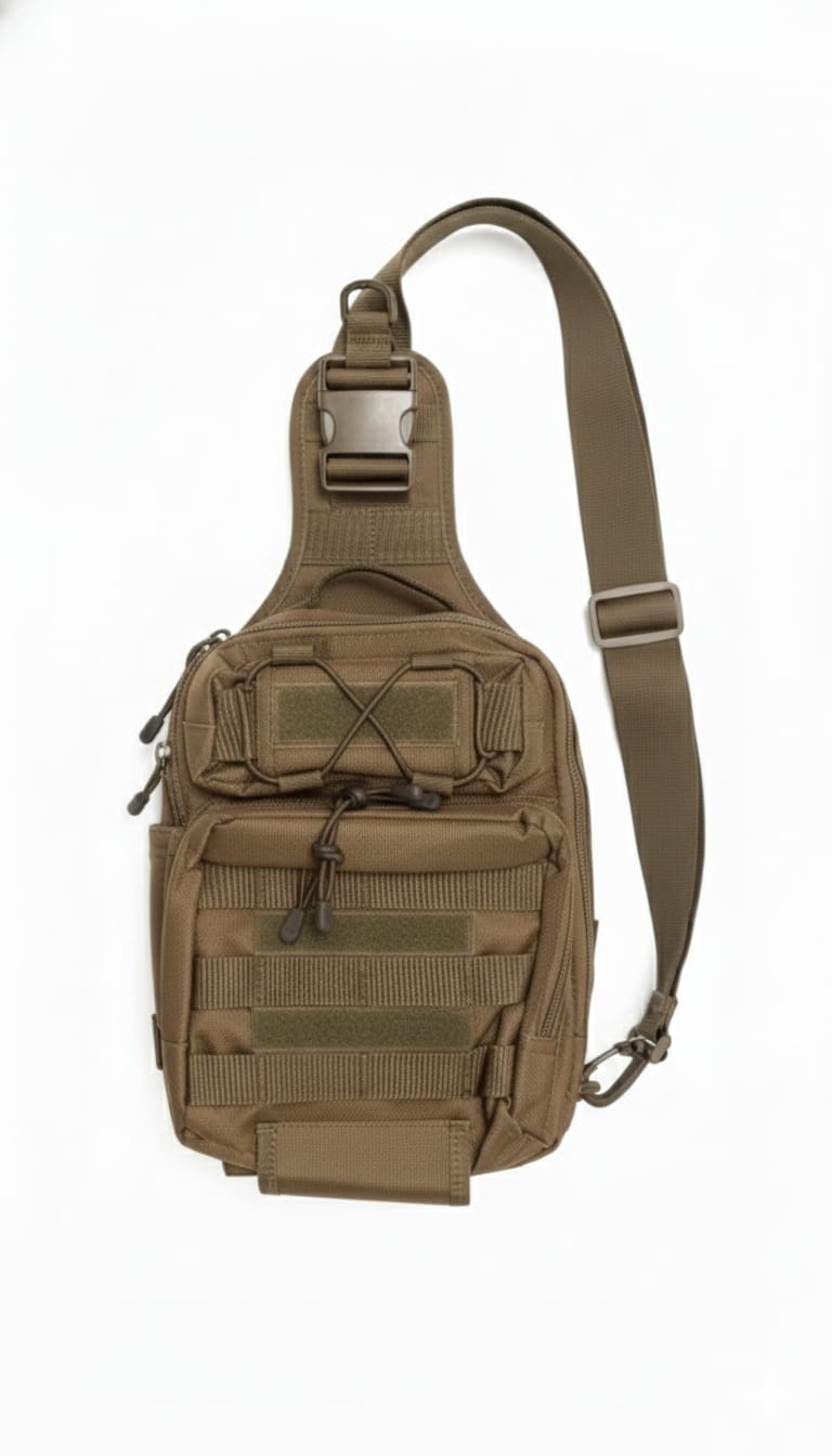 Mochila pechera tactica bandolera con sistema modular
